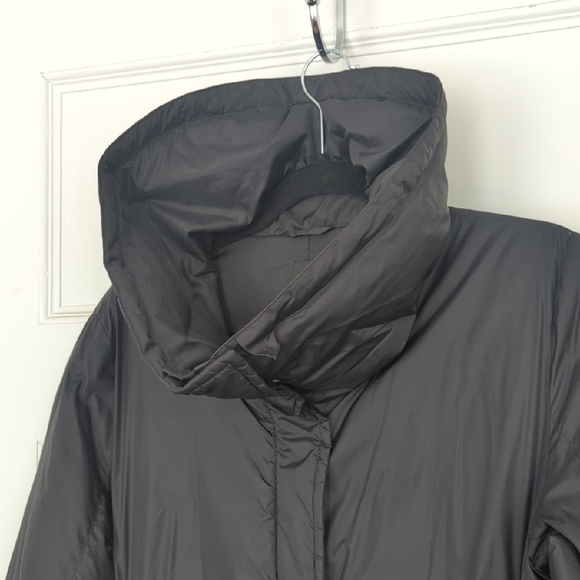 Eileen Fisher High Collar Insulated Puffer Coat - Picture 11 of 11